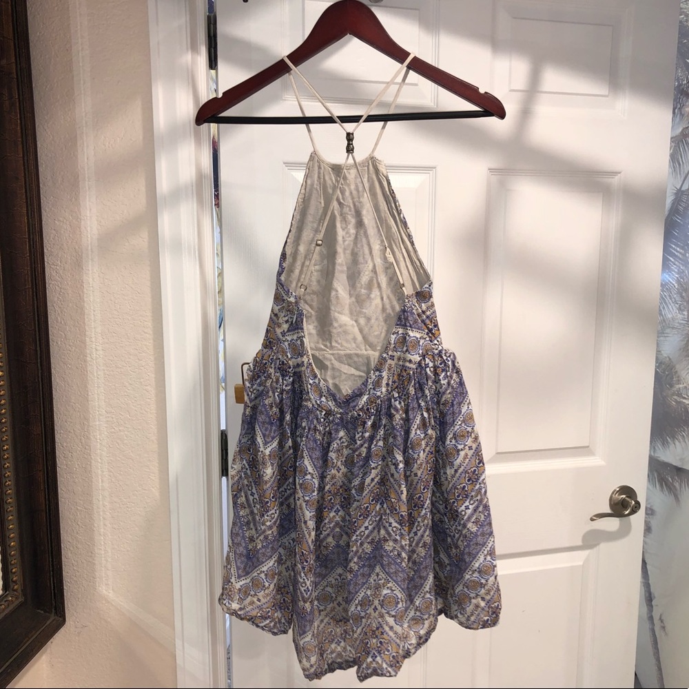 UO backless halter boho dress